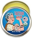 Organic Tattoo Aftercare Balm - 100% Natural, Made in USA, & USDA Certified Tat Salve to Moisturize, Protect, & Heal Skin by Barker's Tattoo Balm