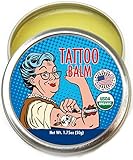 Barker Goods Organic Tattoo Balm – All Natural Tattoo Treatment Aftercare Cream - 100% Vegan Replacement for Petroleum-Based Products - Tattoo Salve that Soothes, Moisturizes, Protects, & Heals