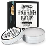ISEHERI Tattoo Balm & Aftercare Cream: Color Enhancement that Revives Old Tattoos; Hydrates New Tattoos; Made With Natural Ingredients and Petroleum Free. Tattoo Cream for Old and New Tattoos - 1.76OZ